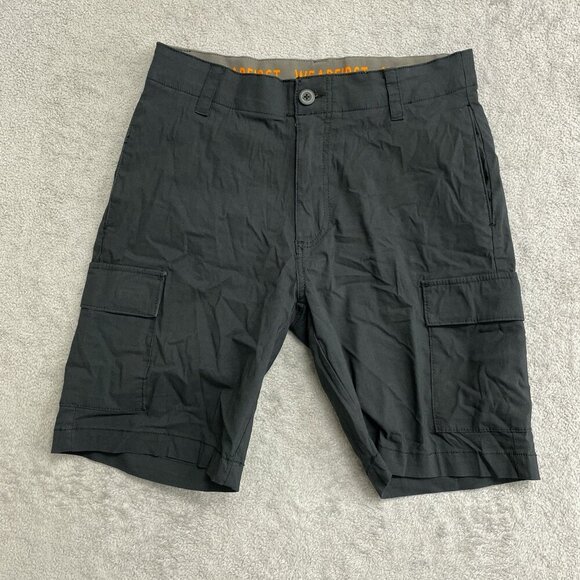 Wearfirst Men's Size 32 Cargo Shorts Black Cotton Blend - Picture 2 of 5